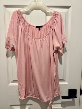 GAP Light Pink Scoop Neck Tunic Top